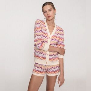 NWT EllandEmm EE Zig Zig Knit Shorts